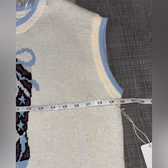 👢VIRAL NWT Luna Ivy Cowboy Boot Sweater Vest - Picture 5 of 7